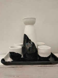 Servizio Sakè " Yin e Yang" (2 cotture) - Be Art Bottega Artigiana