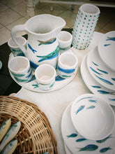 Load image into Gallery viewer, Servizio 6 bicchieri, Brocca e piatto vassoio/Service 6 glasses, pitcher and tray plate
