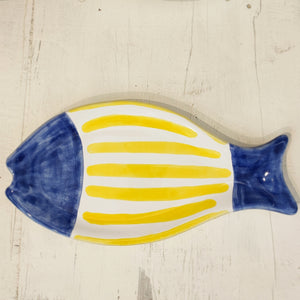 Piatto Pesce "Blu e Giallo" - Be Art Bottega Artigiana